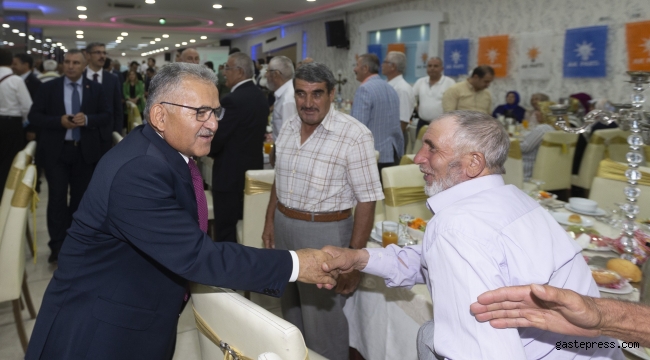  Başkan Büyükkılıç Tomarza'dan Sonra Talasta