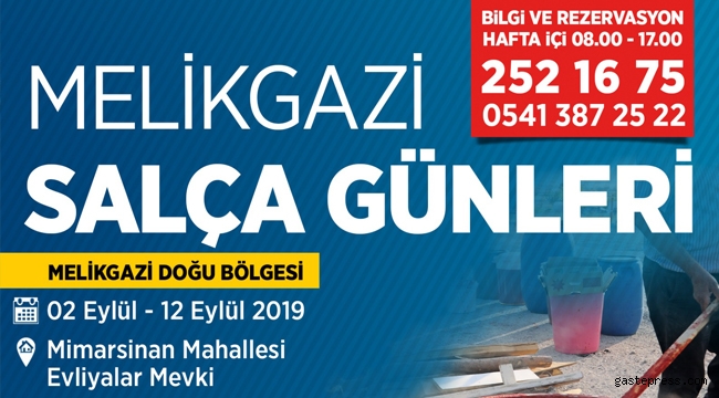 Kayseri'de ‘Salça Günleri’ Başlıyor!