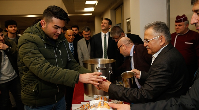 Başkan Büyükkılıç, Öğrencilere Çorba İkram etti, Sürpriz ziyarette bulundu.