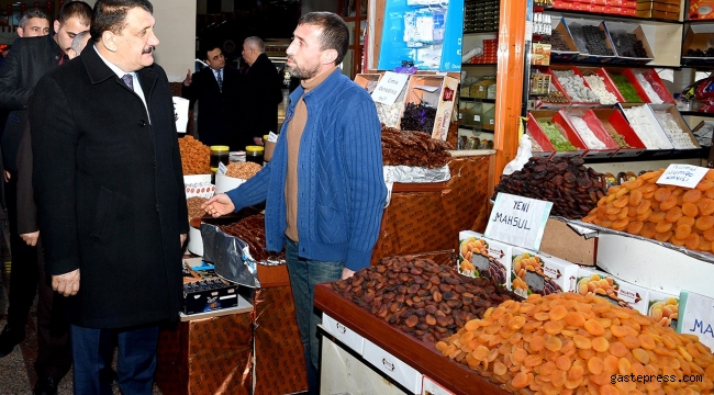 Malatya Büyükşehir Belediye Başkanı Selahattin Gürkan, MAŞTİ Esnafını ziyaret etti