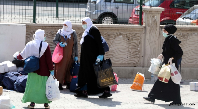 Kayseri'de umreden dönenler tahliye edildi