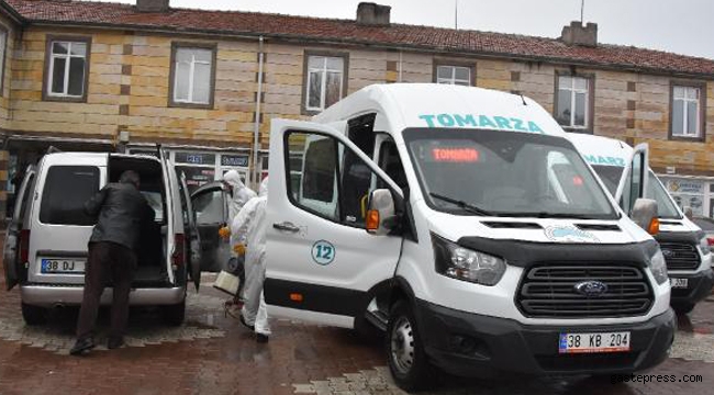 Kayseri Büyükşehir Belediyesinden ilçelere 25 bin litre dezenfektan!