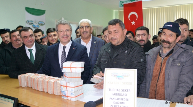 Kayseri Şekerden Çiftçiye 68 Milyon Lira Sulama ve Bayram Avansı Ödendi!