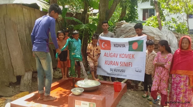 Konya KOMEK Kursiyerlerinden Bangladeş’e Su Kuyusu!