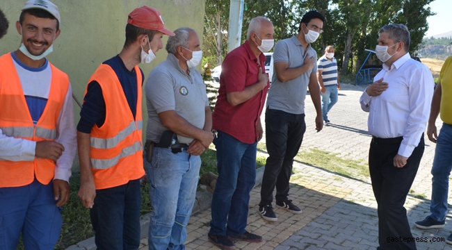 Kayseri Bünyan'da Başkan Özkan Altun Belediye Personeli İle Bayramlaştı!