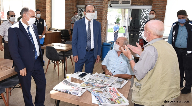 Konya'da, Vali Özkan ve Başkan Altay Maske ve Sosyal Mesafe Denetimlerine Katıldı!