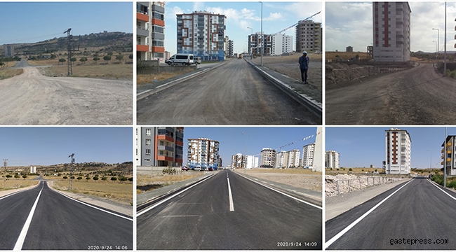 Kayseri Melikgazi'de “iki mahalle de toplam 5800  metre yol asfaltlandı”