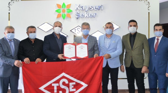 Kayseri Şeker'e TSE''COVİD-19 Güvenli Üretim Belgesi''