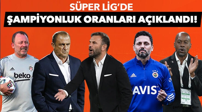 Süper Lig'de şampiyonluk oranları açıklandı!