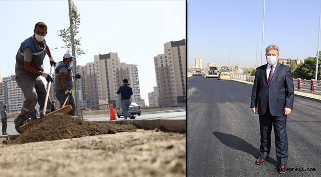 Kayseri Melikgazi'de Yollar Hem Yenileniyor, Hemde Ağaçlaandırılıyor!