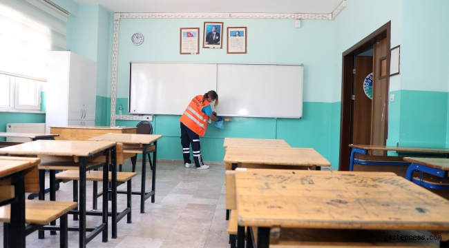 Kayseri Talas'ta 'Yüz Yüze Eğitim' Temizliği!