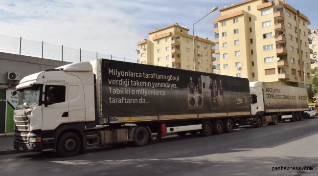 Bornova Belediyesi Yıkama ve kurutma tırı, çadır kentte!