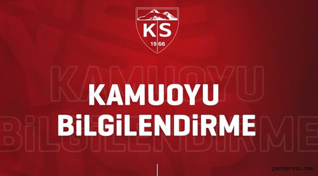 Kayserispor'da 1 Futbolcunun Koronavirüs Testi Pozitif Çıktı!