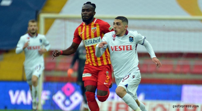 Kayserispor sahasında ağırladığı Trabzonspor'a diş geçirmedi!