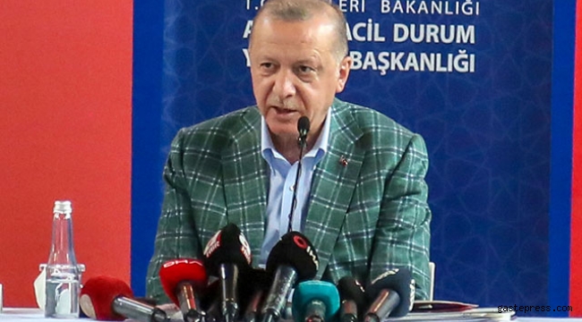 Cumhurbaşkanı Erdoğan afet bölgesinde!