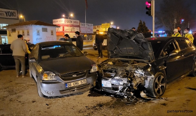 Kayseri’de zincirleme kaza: 1 yaralı!