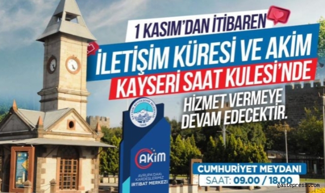 İletişim Küresi Saat Kulesi'nde Hizmet Verecek!