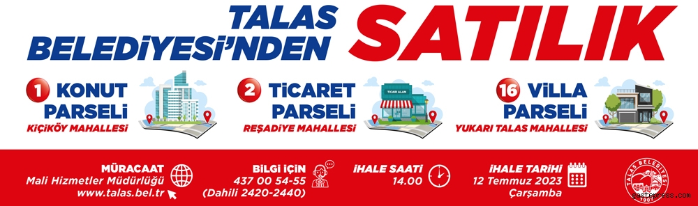 TALAS BELEDİYESİ RESMİ REKLAMI