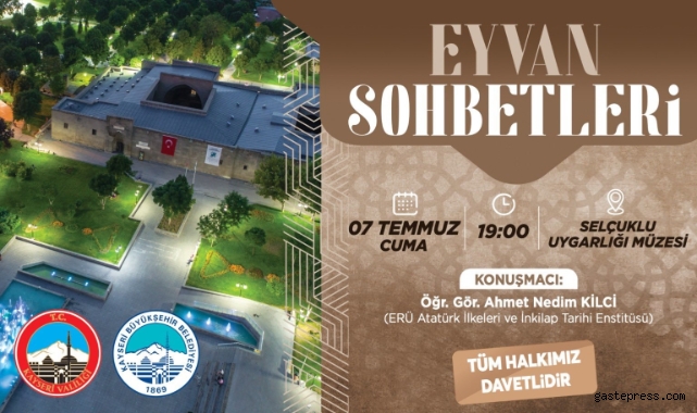 Kayseri Büyükşehir’den ‘Çanakkale Ruhu’ konulu eyvan sohbetleri!