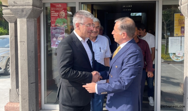 AK Parti Kayseri Milletvekili Şaban Çopuroğlu, İYİ Partili Tomarza Belediye Başkanı Osman Koç'u Ziyaret Etti