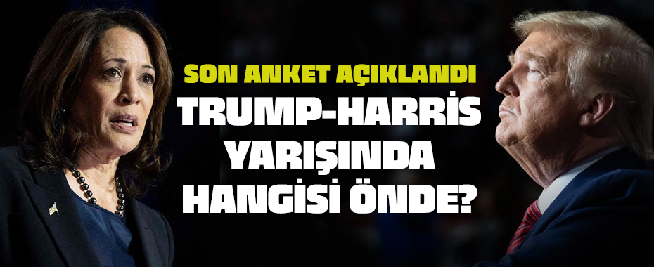 ABD'de seçim yarışı kızıştı! Anketlere göre Trump mı önde, Harris mi?