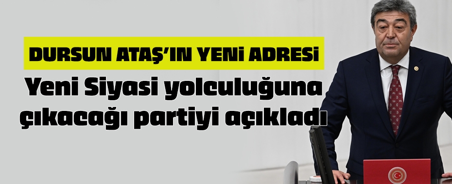 Dursun Ataş, yarın AK Parti'ye geçiyor!