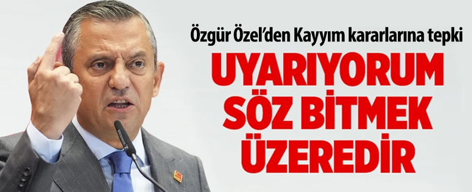 Özgür Özel'den DEM Partili belediyelere kayyum atanmasına çok sert tepki!