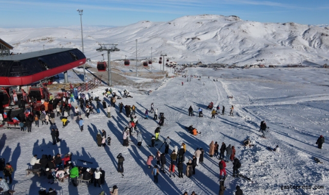 Erciyes hafta sonu 30 bini aşkın misafir ağırladı!