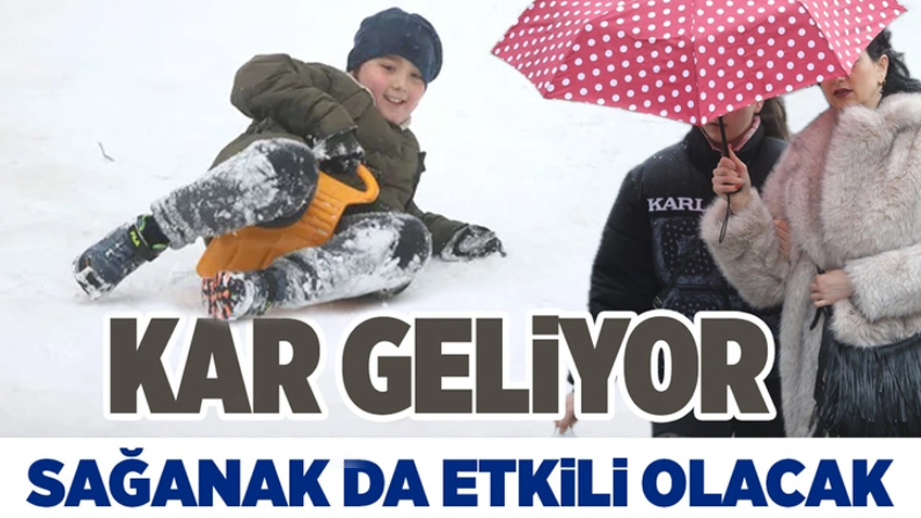 Meteoroloji birçok il için alarm verdi: Kar ve sağanak geliyor!