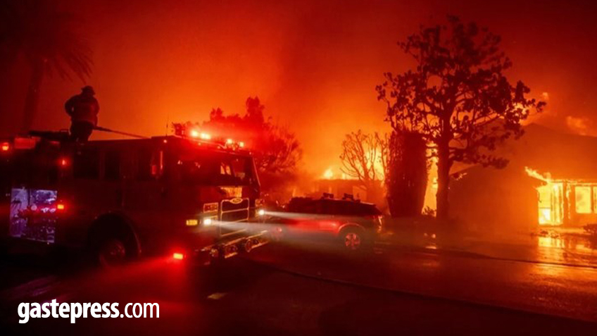 Los Angeles'ta yangından etkilenen bazı bölgelerde sokağa çıkma yasağı!