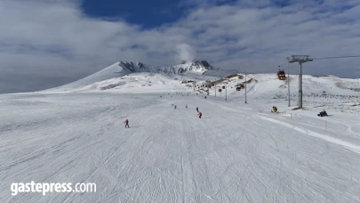 Erciyes hafta sonu yine ilgi odağı oldu!