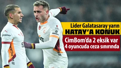 Galatasaray Hatayspor'a konuk olacak: Cimbom'da 2 eksik var, 4 isim kart sınırında!