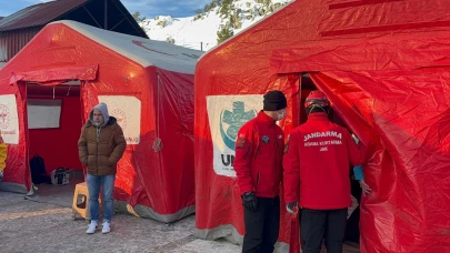 Kartalkaya'da sahra hastanesi kuruldu!