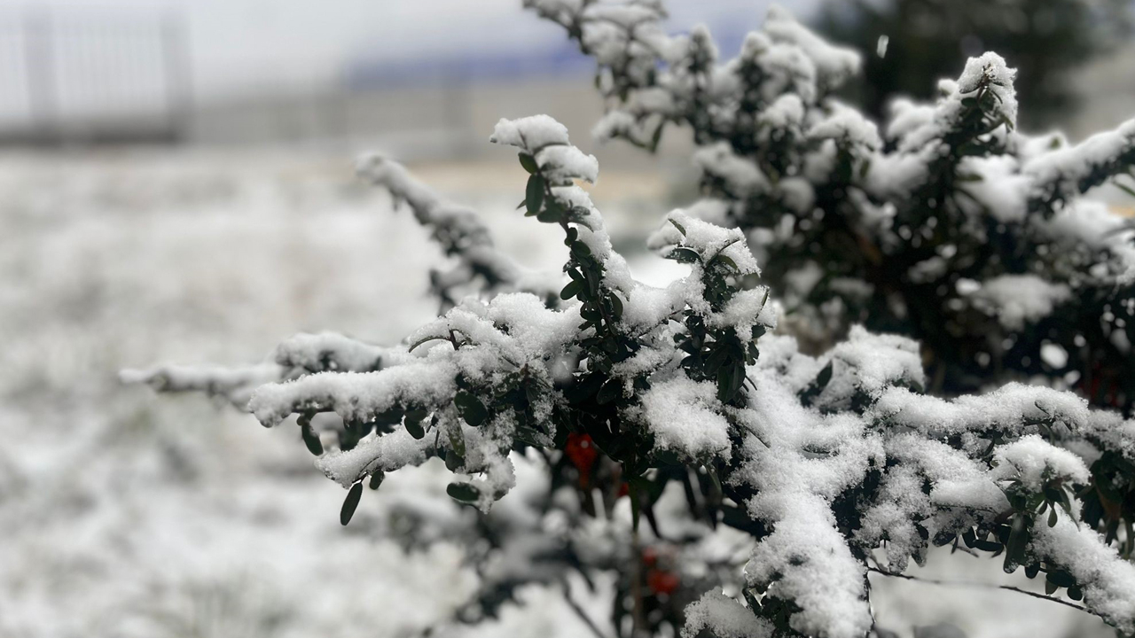 Kayseri'de kar yağışı ve sis etkili oldu!