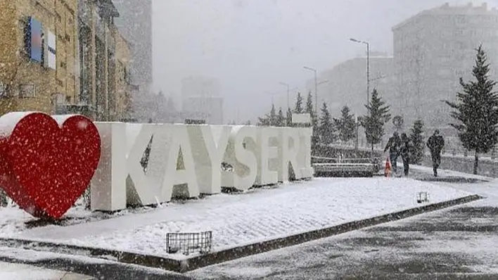 Kayseri’ye kuvvetli kar yağışı uyarısı!