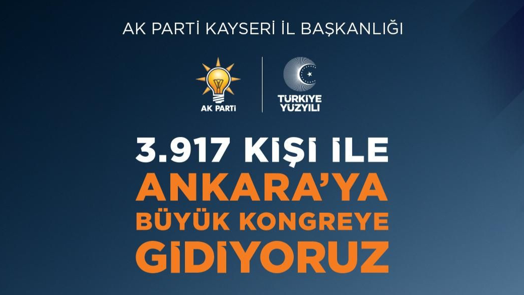 Kayseri’den 3.917 Kişi, AK Parti Büyük Kongresi İçin Yola Çıkıyor