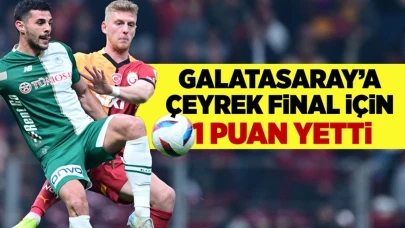 Galatasaray'a çeyrek final için 1 puan yetti!