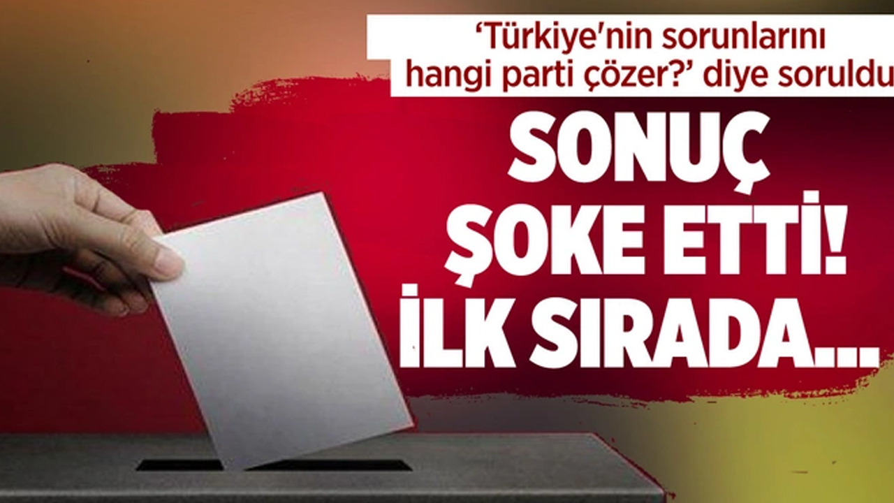 'Türkiye'nin sorunlarını hangi parti çözer? ASAL Araştırma anketinde dikkat çeken sonuç!