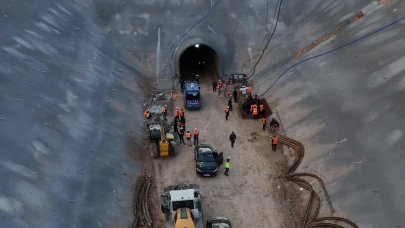 Tünel inşaatında ölen işçinin cenazesi, memleketi Elazığ'a gönderildi!