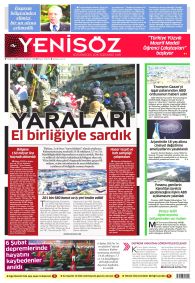 YENİ SÖZ GAZETESİ Gazete Manşeti